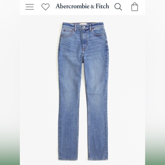 Abercrombie & Fitch Denim - Abercrombie & Fitch 90’s Slim Straight Ultra High Rise Jeans